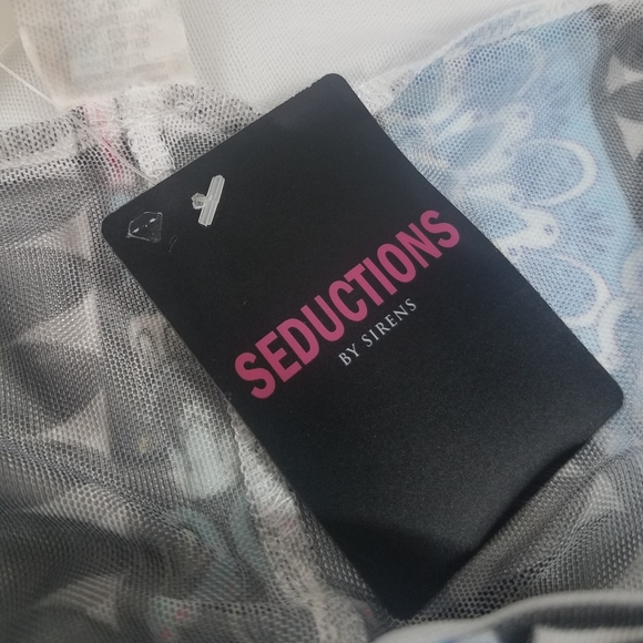 Sheer Mesh Abstract Geometric Skirt - Picture 6 of 8